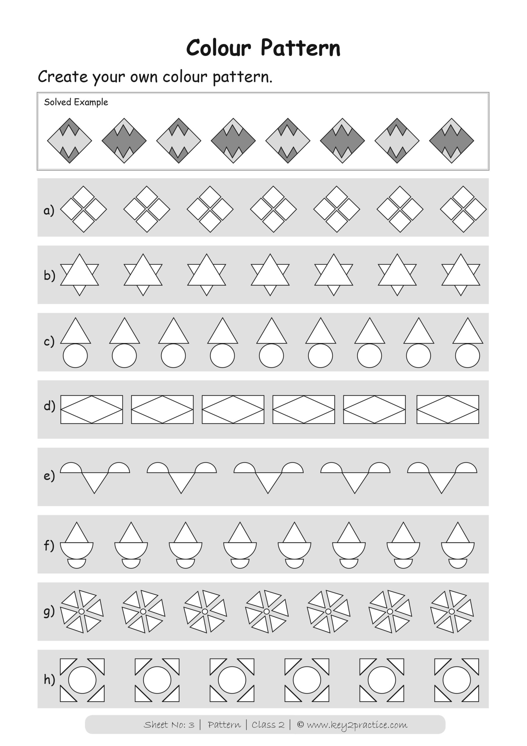 Patterns Worksheets I Maths Grade 2 - key2practice Workbooks