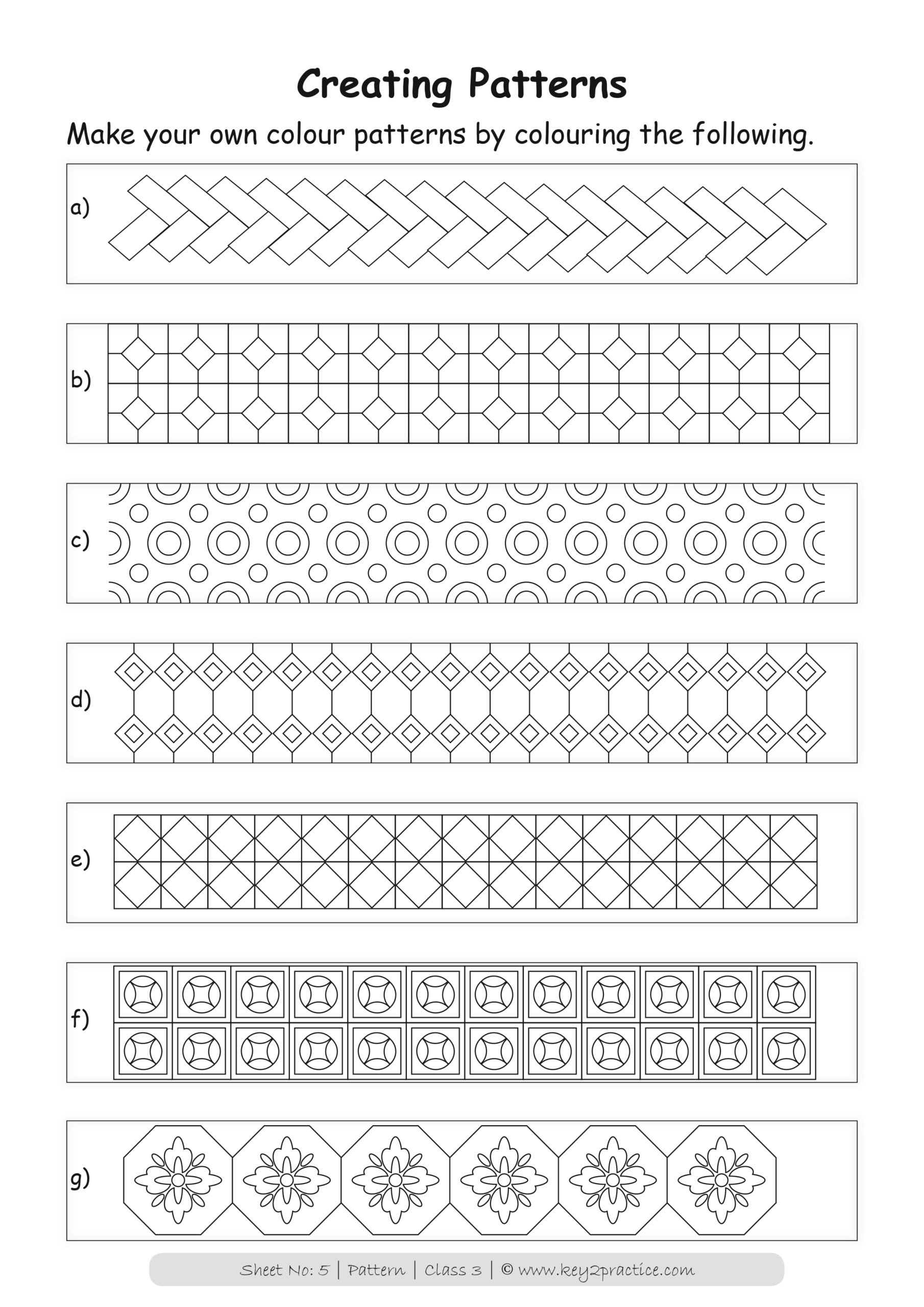 Maths Worksheets Grade 3 Patterns - key2practice Workbooks
