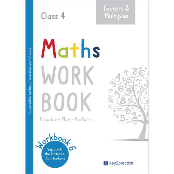 Factors and multiples maths practice workbooks grade 4