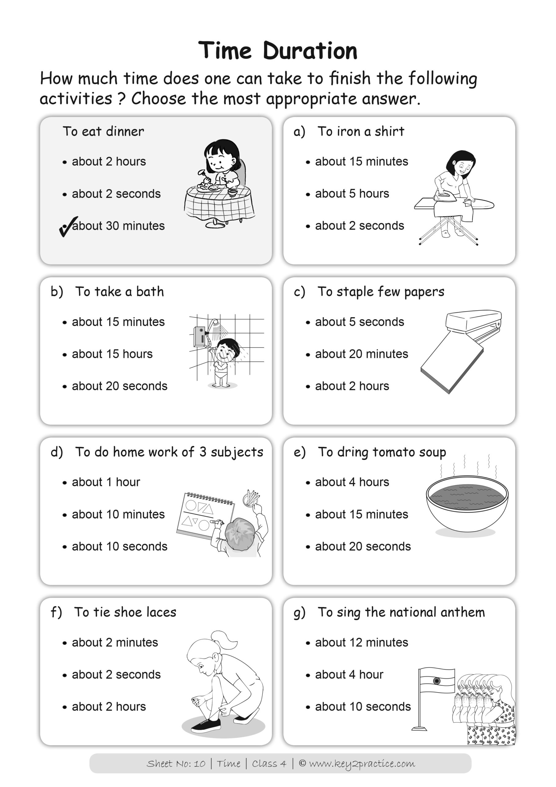Maths Worksheets Grade 4 Time - key2practice Workbooks