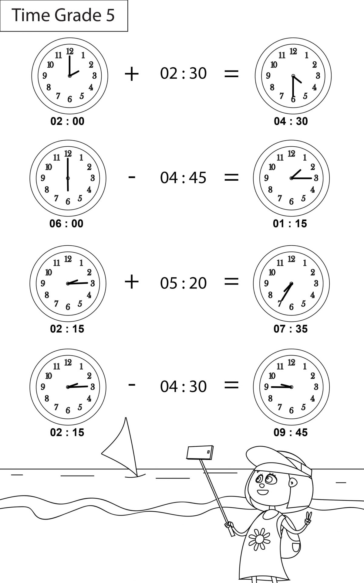 Time worksheets Grade 5 I Maths - key2practice Workbooks