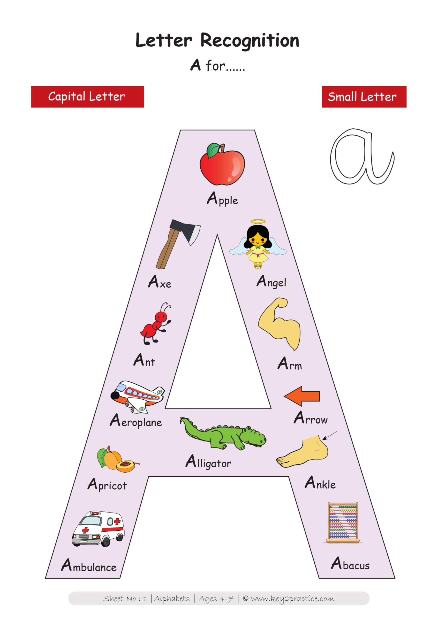 English Worksheets On Alphabet For Grade 1 - key2practice Workbooks