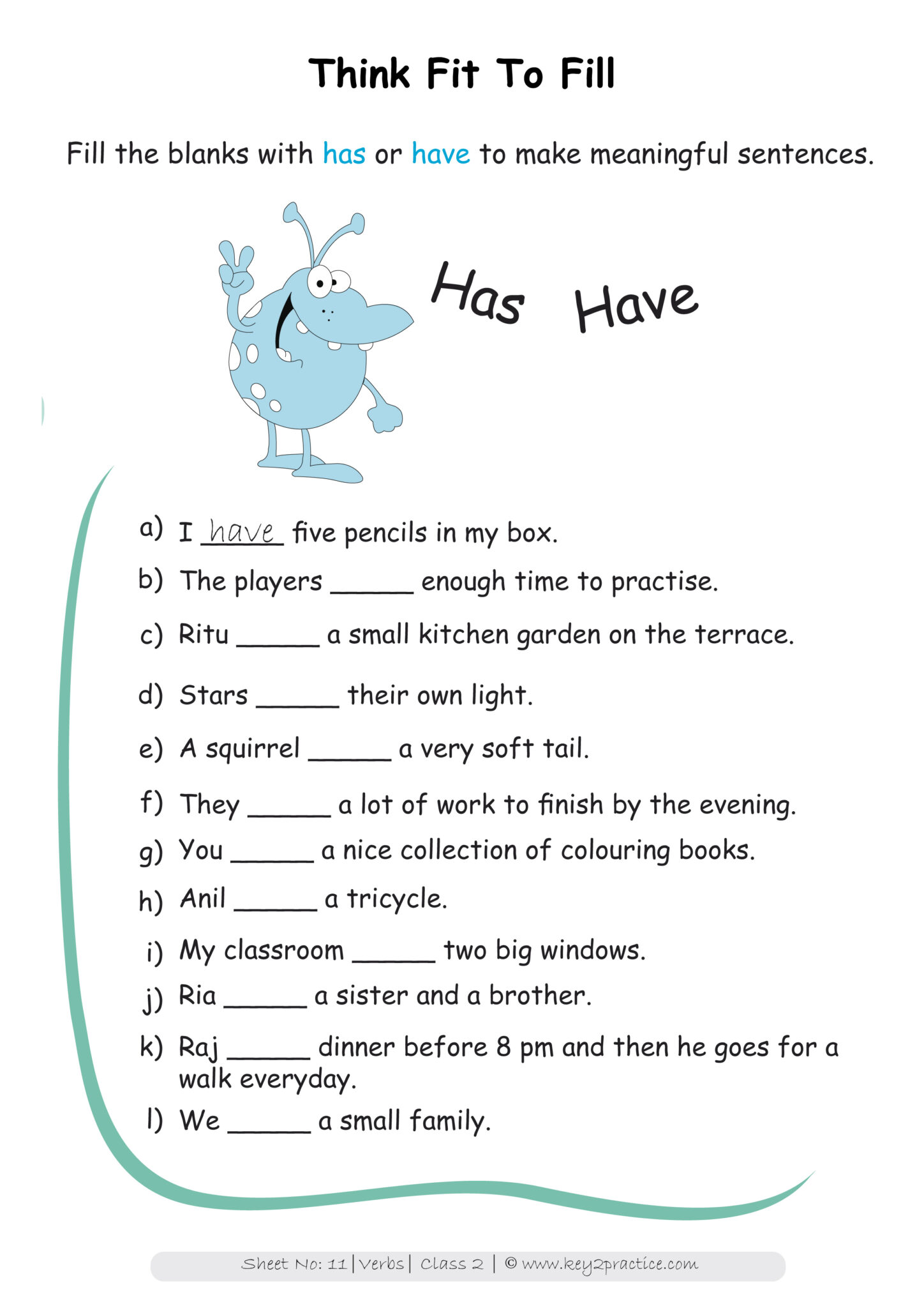 Helping Verb Worksheet For Class 5