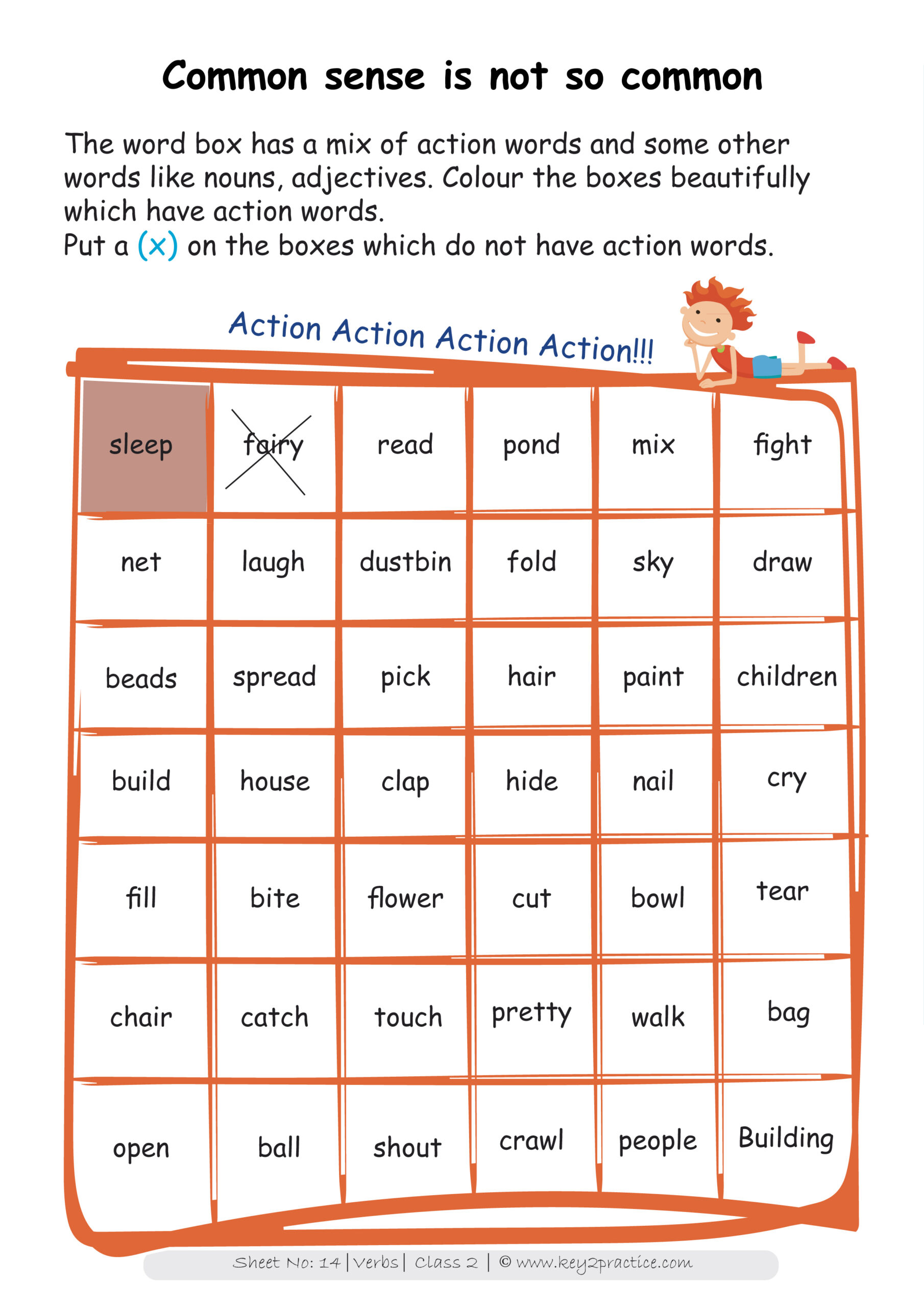 Worksheets For Grade 2 English Grammar