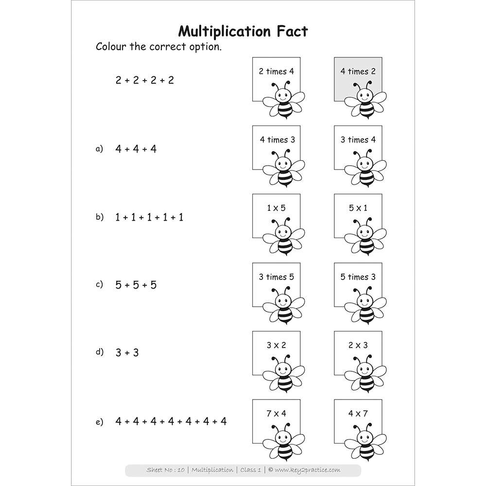 Multiplication maths practice workbooks