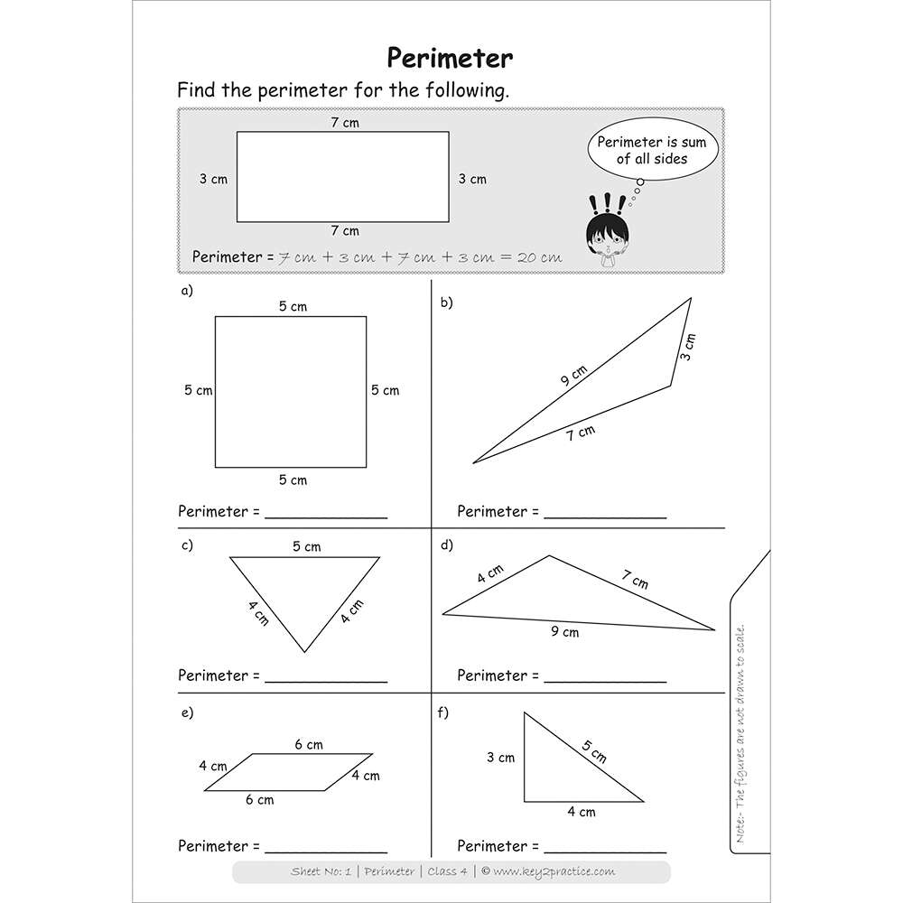 perimeter maths practice workbooks