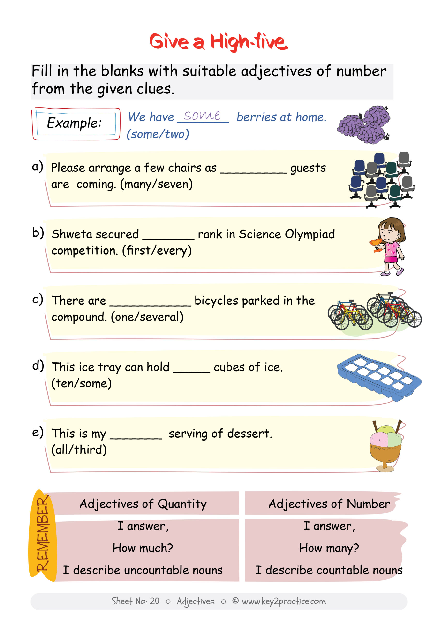Worksheets On Adjectives For Grade 4 With Answers